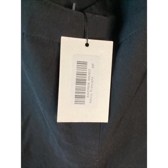 Petite Principle Black Pull On Trousers Size 16P - Picture 2 of 4